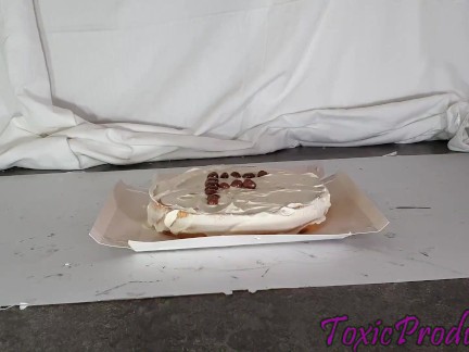 Marry Christmas here is your cake . Now lick!
