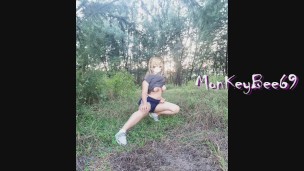 Pinay Girl Behind the scenes of a nude shoot outdoor