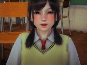 School uniforms　H　Face-to-face position　　honey select2　japanese