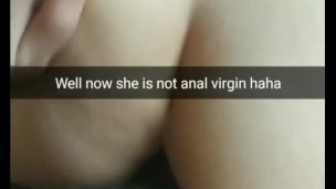 My bride and then wife fucked in ass and pussy bareback with a fertile creampie! [Snapchat Cuckold]]