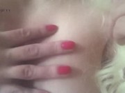 Rubbing my tits on my friend’s bed! With dirty talk!  11/16