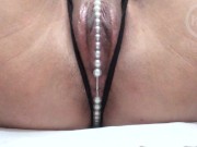 Rub my Clit against the Sexy Pearl Bolitas Thong to Orgasm - Gusto ko nang TiTi na may Bulitas 7/16