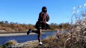 【Accident】Masturbation in the open air in the cold and strong wind was too reckless.