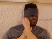 Hardcore foot domination session  Hard slapping and gagging 13/16