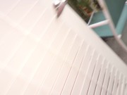 Busty Milf Fiona Moore Masturbates and Squirts on Public Balcony 15/16