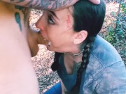 Face fucking beautiful babe for messy THROAT PIE 1/16