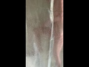iPhone catches horny tattooed step-mom masturbating in the shower in hot portrait video 5/16