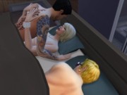 Cheated on her husband with her lover right in the same bed with him | Sex game 14/16