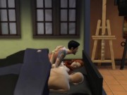 Cheated on her husband with her lover right in the same bed with him | Sex game 3/16