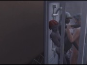 Wife with very big breasts fucked by neighbors in two cocks | Porno game 13/16