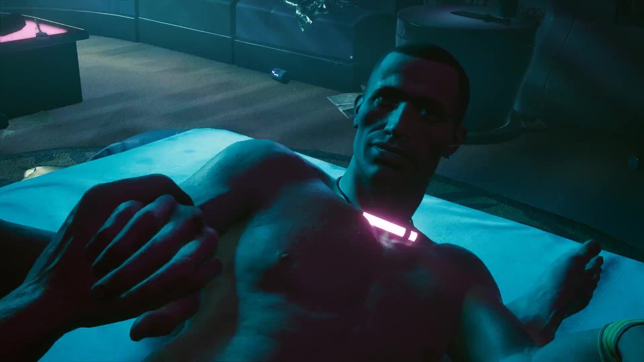 Cyberpunk 2077. Sex with a guy, a prostitute. Offered himself on the street  | PC gameplay - RedTube