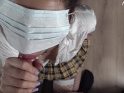 обкончал своей сводной сестре школьнице все лицо 14/16