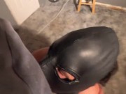 Mistress Mandy training her cuckold sissy to suck cock 15/16