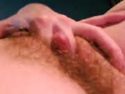 Rubbing my big red swollen clit and fingering myself 13/16