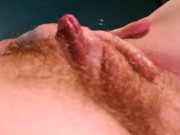 Rubbing my big red swollen clit and fingering myself 15/16