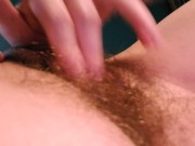 Rubbing my big red swollen clit and fingering myself 4/16