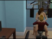 Public sex in the gym on the simulator | Anime Porno Games 10/16
