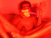 QuestAfterDark ~ Young Man plays with toys