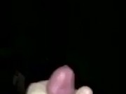 Solo cumshot from chubby white boy