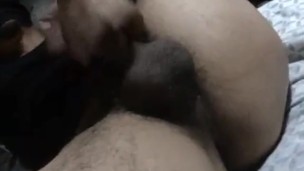 Smelling my ex girlfriends dirty panties I secretly took from her laundry basket 