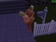 Husband and wife take turns to fuck with their neighbor | Porno Game 3d 3/16
