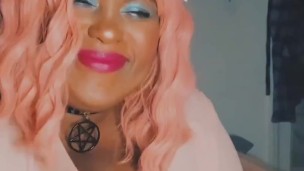 Pretty black bbw joi