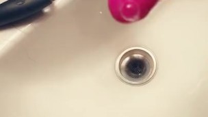My sticky juices after ploughing myself with my vibe~ (Short vid)