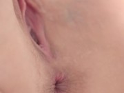 Close Up Quick Pussy Fuck - Mega Cumshot Onto Open Hole (Teen Orgasm ASMR) 15/16