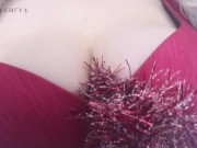 Candy cane tits and sucking lips! With Carlycurvy!  1/16