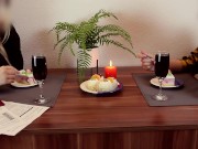 Our Last Dinner Turned Into Hot Sex. Romantic. POV. Big Ass. Creampie | Lovely Dove 2/16