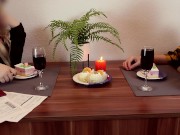 Our Last Dinner Turned Into Hot Sex. Romantic. POV. Big Ass. Creampie | Lovely Dove 3/16