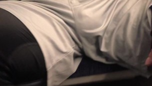 BULGING on the TRAIN