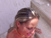 GERMAN SCOUT - FITNESS MEGA TITTEN MILF HELENA I BEI STRASSEN CASTING HART GEFICKT 9/16