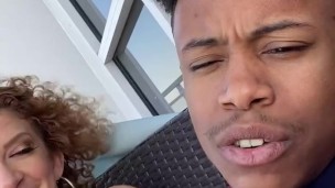 Sara jay & lil D smoke a blunt & talk porn