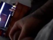 Man jacking off teasing all the slutss