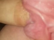 Tight pussy riding huge cock!! Up close!!! 16/16