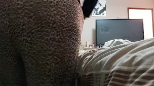 Ssbbw on can getting dressed