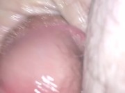 Jacking off with cum shot