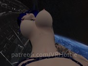 Cyberpunk 2077 Blue Haired Babe Fucks You in Pilot Chair Space Station Parody Robot POV Lap Dance 15/16