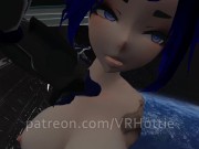 Cyberpunk 2077 Blue Haired Babe Fucks You in Pilot Chair Space Station Parody Robot POV Lap Dance 3/16
