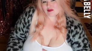 BBW GIANTESS drinks too much and puts all her little men it her giant titties !!!