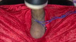 Secret Santa edge jerk off ( almost cum )