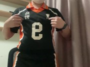 Haikyuu Kageyama cosplay pleasuring/teasing