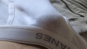 Cumming in Tighty Whities