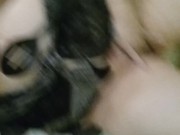 Bbw Milf spoon orgasm for Christmas 3/16