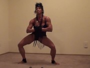 Sexy Muscular Female Martial Artist Performs Kata For Fight Fans 4/16
