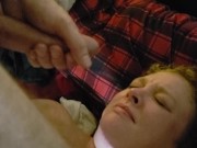 Double Facial Threesome! She loves the smell of cock! 12/16