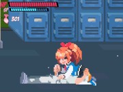 Lewd City Girls [Hentai pixel game] mixed sex facial blowjob while face siting 11/16