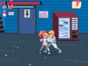 Lewd City Girls [Hentai pixel game] mixed sex facial blowjob while face siting 15/16