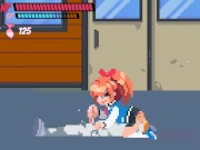 Lewd City Girls [Hentai pixel game] mixed sex facial blowjob while face siting 3/16
